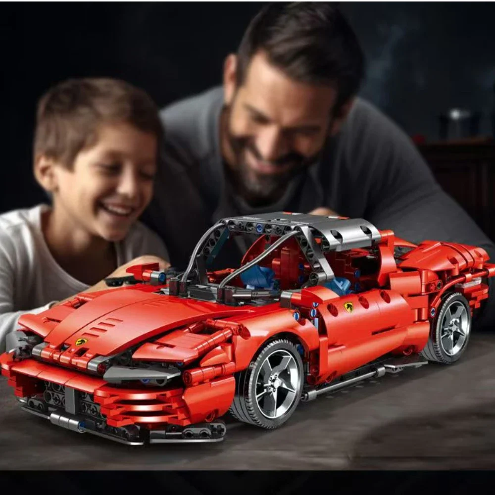 SP3 Supercar รุ่นการวิเคราะห์ Building Block รุ่นกีฬารถอิฐของเล่นเดสก์ท็อปเครื่องประดับสําหรับชายหญิงเด็กของขวัญวันเกิด