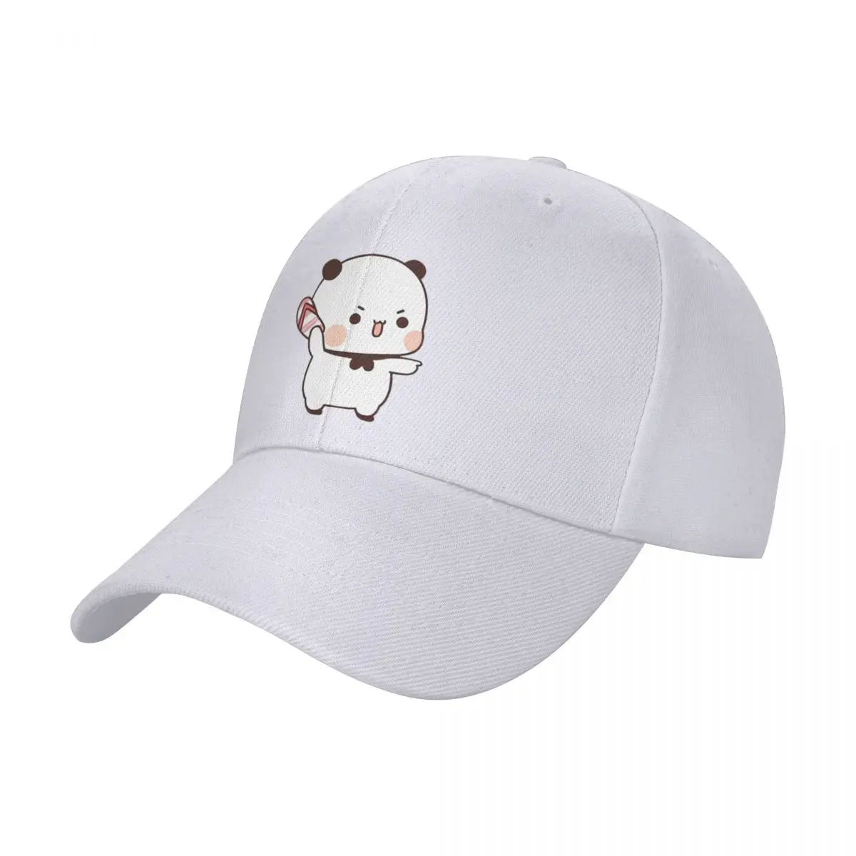 Cute Dudu Is Throwing Flip-flops Baseball Cap Men Women Fashion Sun Hats Panda Bear Hats Adjustable Golf Hats Summer Hat