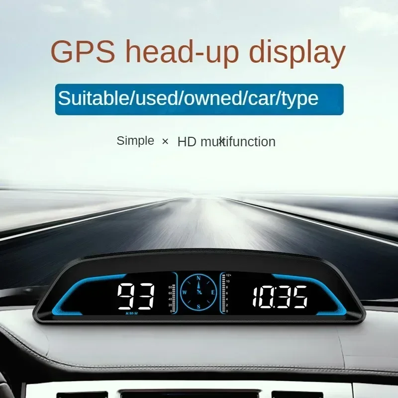 

G3 Car HUD Head Up Display Car HD GPS+BeiDou Dual Positioning Speed Alarm Odometer Universal Number Accessories for Car