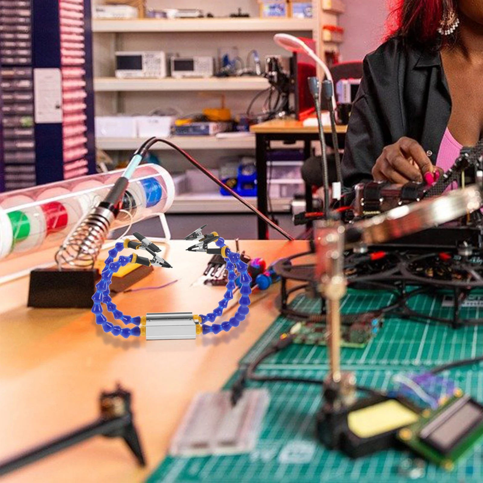 

Four Hand Soldering Station Fine Workmanship Welding Helper for Electronics Repair Small and Lightweight Design Long-Lasting Use