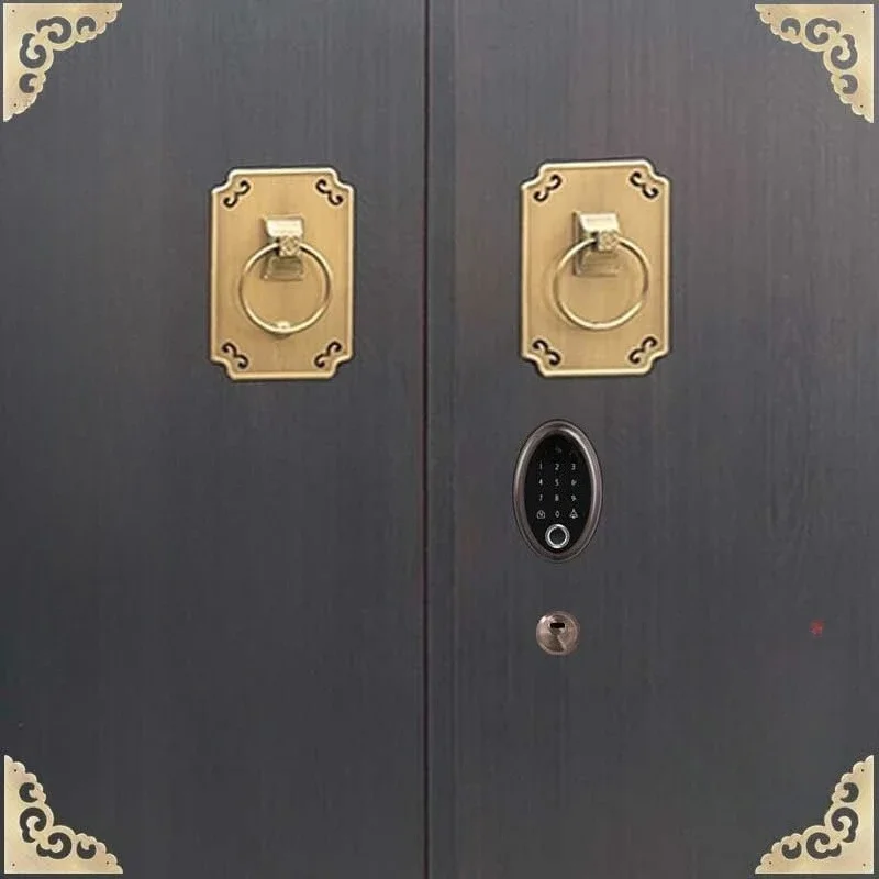 Villa double door fingerprint lock, embedded smart lock, courtyard password lock, anti-theft door lock