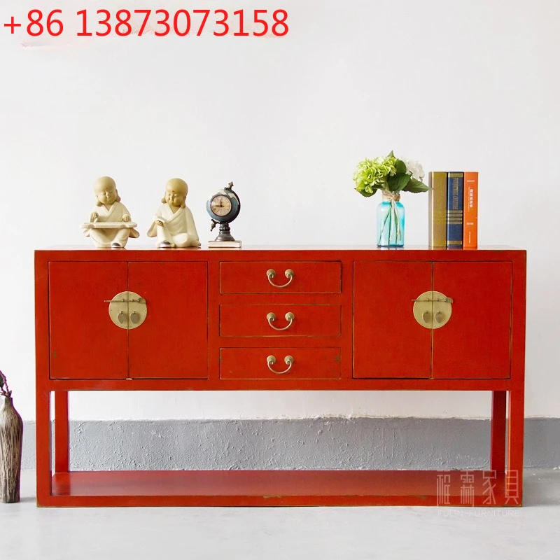 

Новый китайский буфет, входной шкаф в стиле ретро из старого вяза, классический китайский шкаф для обуви