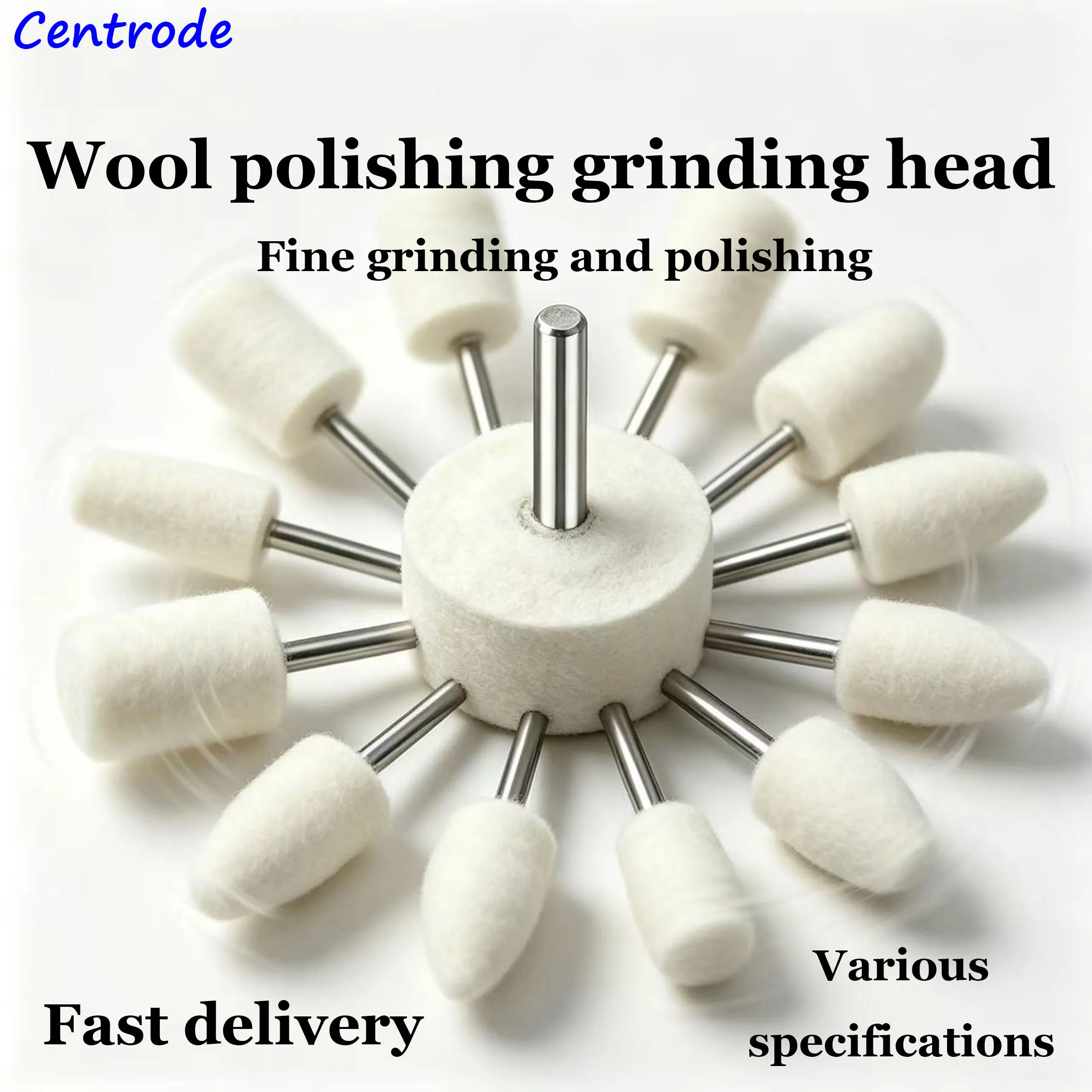 Wool Grinding Head, Polishing Wheel Handle, Metal Mirror Polishing Head 3mm, Jade and Jadeite Polishing Tool, Polishing Artifact