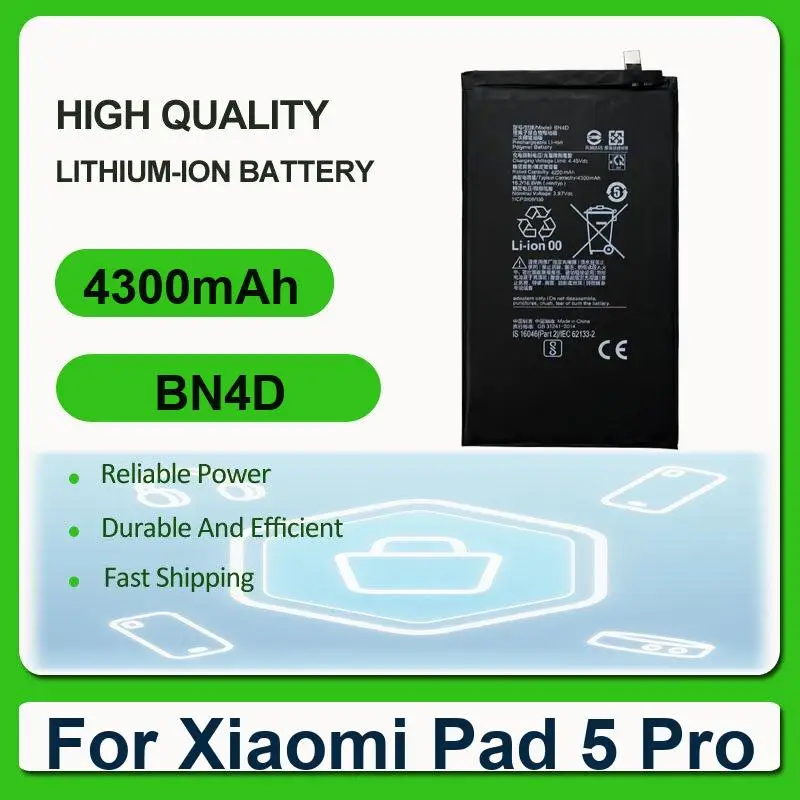 Battery For Xiaomi Pad 4 Plus Tablet 5 miPad 3 7.9 inch MEC91 2 Pro Mi BN81 Book S 12.4 MIT2205-AA 6 1