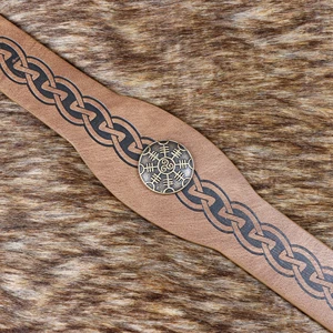 Viking retro korsan baskı birçok erkek deri PU celtic taç ve Rol Yapma Sahne aksesuarları ortaçağ Tacın ilk 10 satışı, ortaçağ, erkek-no. 7