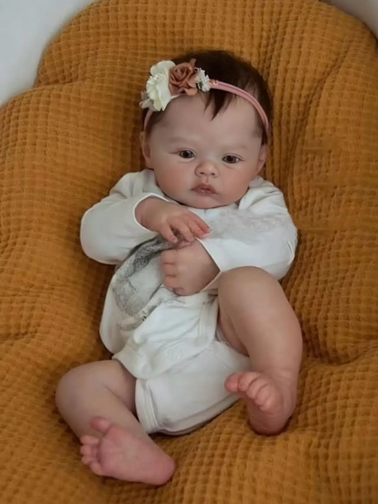 Cokela 19inch/48cm realistic sleeping baby dolls life size silicone baby reborn dolls silicone newborn baby