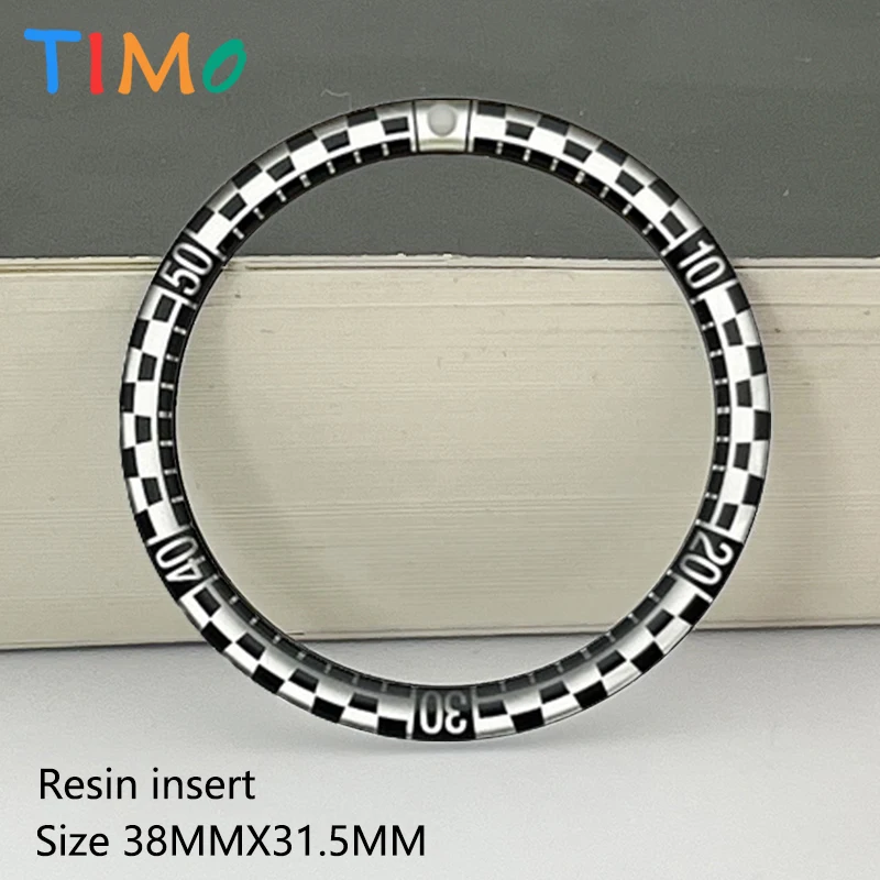 38X31.5MM Resin Bezel Insert For SKX007 SKX009 SRPD Watch Case NH35 NH36 Case Bezel Resin Insert Ring