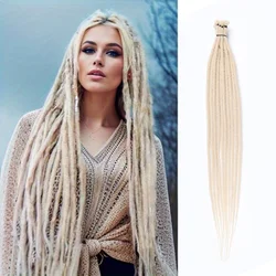 24inch Dreadlocks Crochet Braids Hair Extension Synthetic For Women 10Pcs/Pack Ombre Colored Dreadlocks Hair