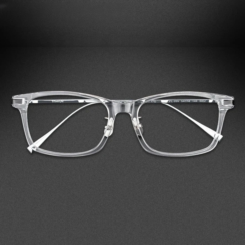 Men Acetate Titanium Glasses Frame Prescription Lenses Recipe Glasses Women High End Durable Gafas Transparent Eyeglasses