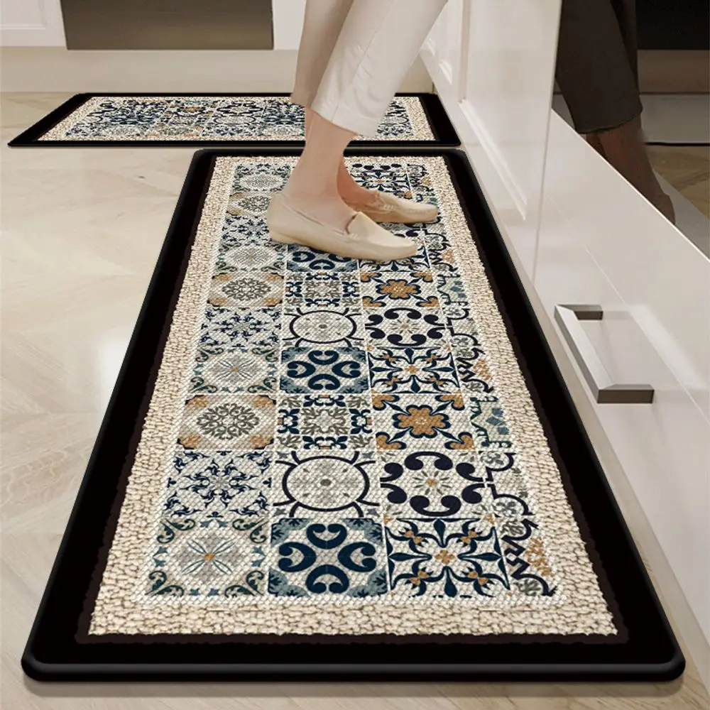 VIKAMA Nordic Crystal Velvet Carpet for Bedroom, Living Room, Sofa, Kitchen, Stain-Resistant Dining Room Floor Mat, Home Decor