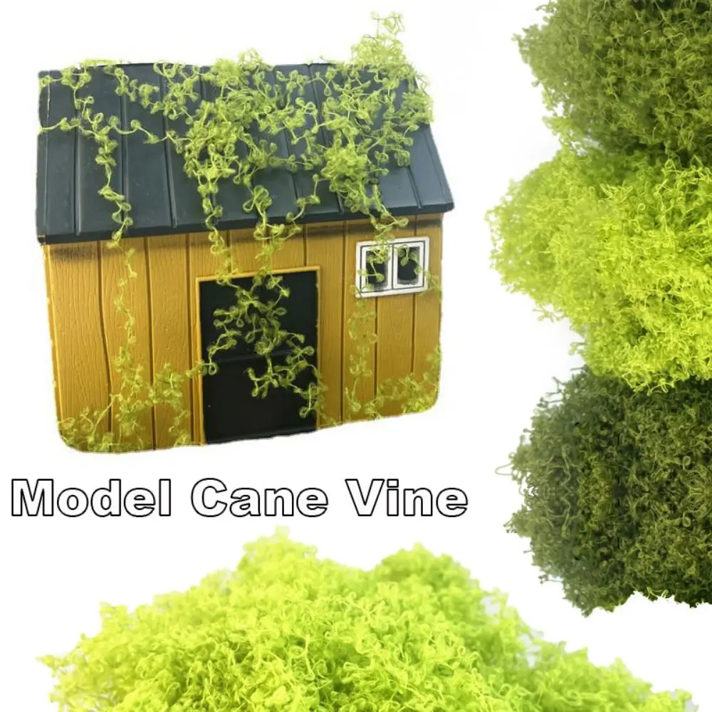 10g Green Artificial Cane Vine Micro Landscape Accessories Miniature Wicker Railway Scenery Fairy Garden Simulation Creepers Ivy