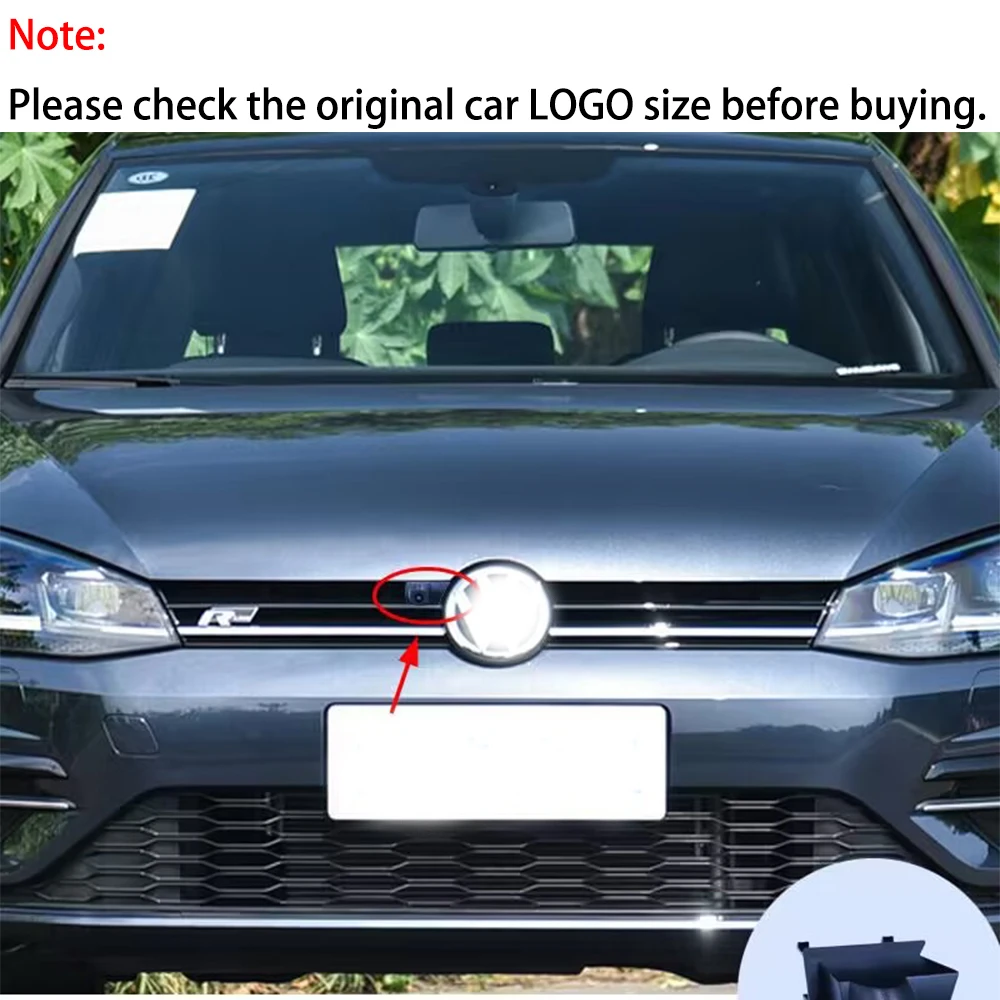 ZJCGO AHD 1080P LOGO Car Parking Front View Camera Waterproof for Volkswagen VW Golf 7 Mk7 Facelift 2018 2019 2020 2021