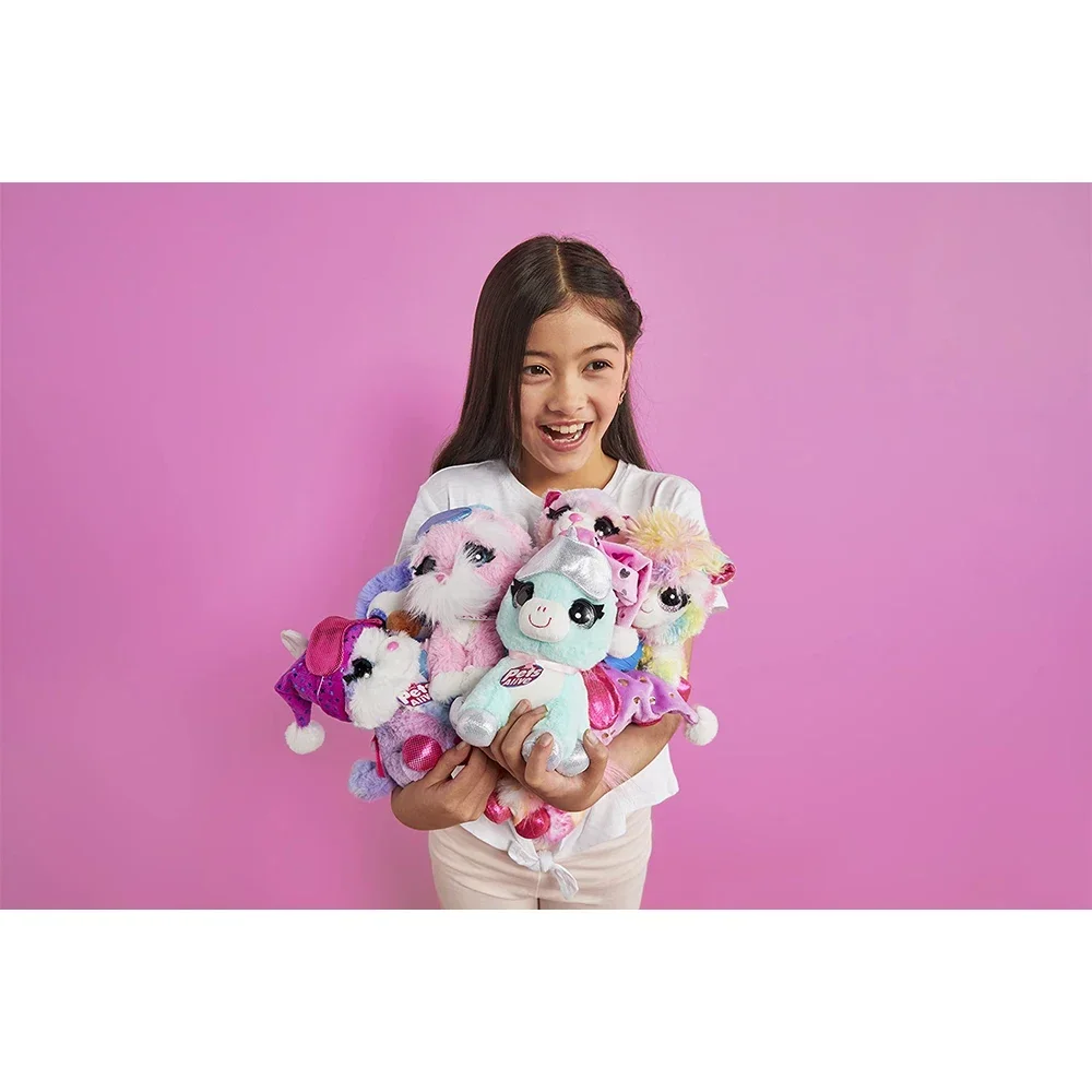 ZURU Kids Animal PlushPets Alive Pet Shop Niespodzianka Jednorożec Zabawki Szczeniak Llama Elektroniczny interaktywny zestaw do zabawy Prezenty dla dziewczynek