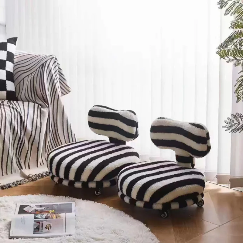 Cream style sofa, household thickened movable pier light luxury high-end round stool tatami