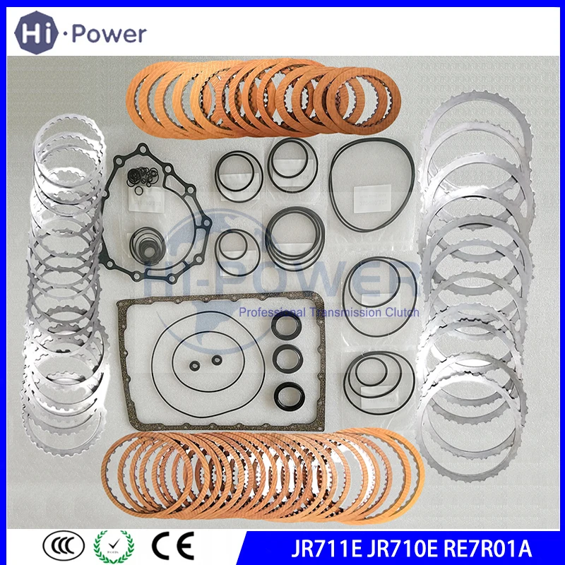 

JR711E JR710E RE7R01A Transmission Master Repair Kit Friction Plate For INFINITI 2009-UP Car Gearbox Clutch Disc Overhaul Kit