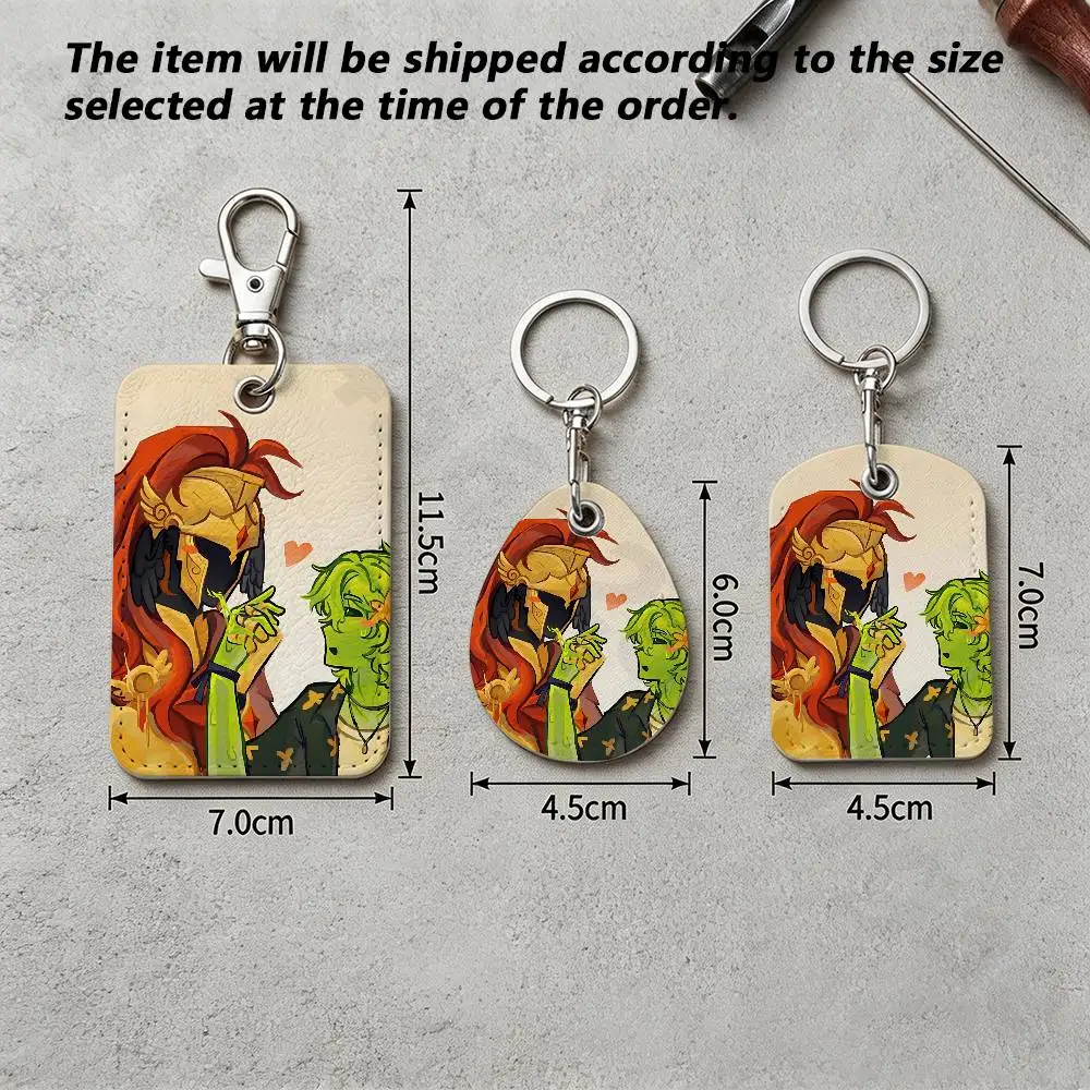 S-Slimeknight D-D3rlord3 A-Avery Holder Keychain For Bank Business Work Card Holder Student Card Protective Case Bus Card view 6