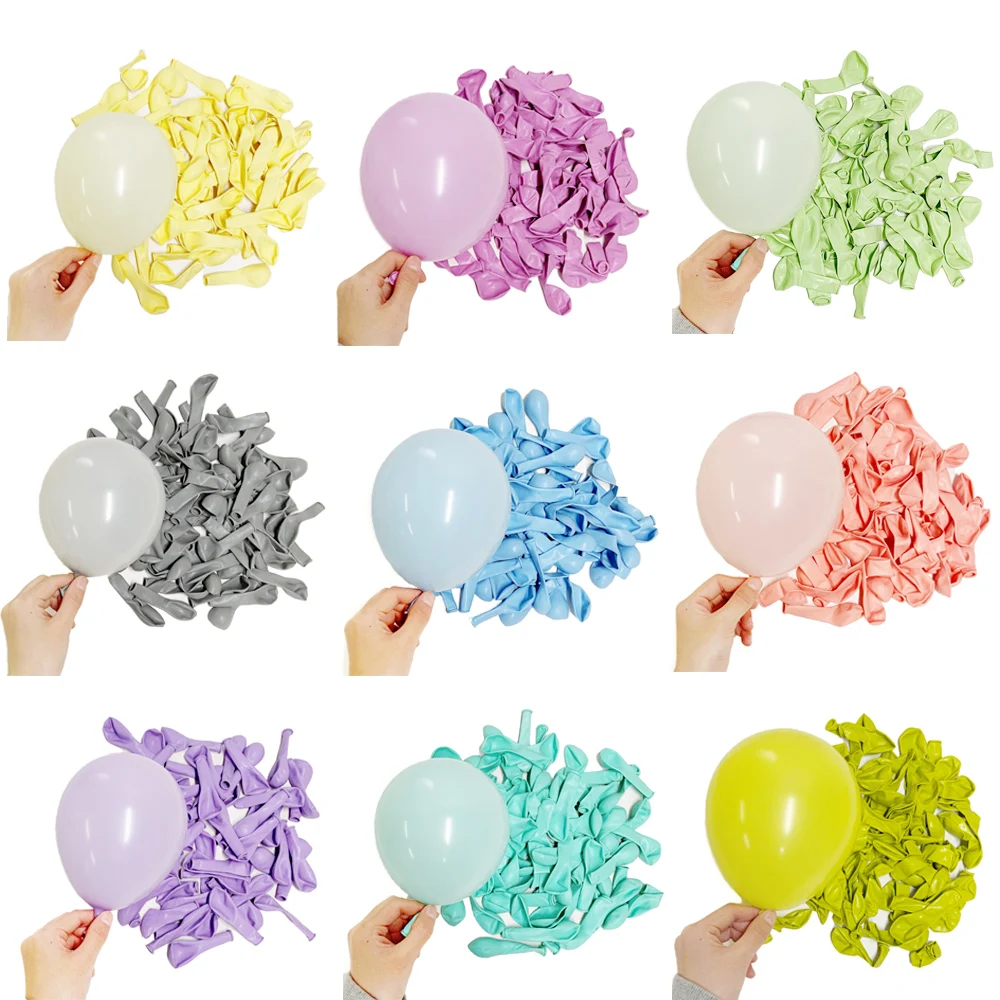 10/20/30Pcs Pastel Birthday Balloons 5/10inch Macaron Pink Blue Yellow Balloon for Baby Shower Decor Wedding Party Air Globos