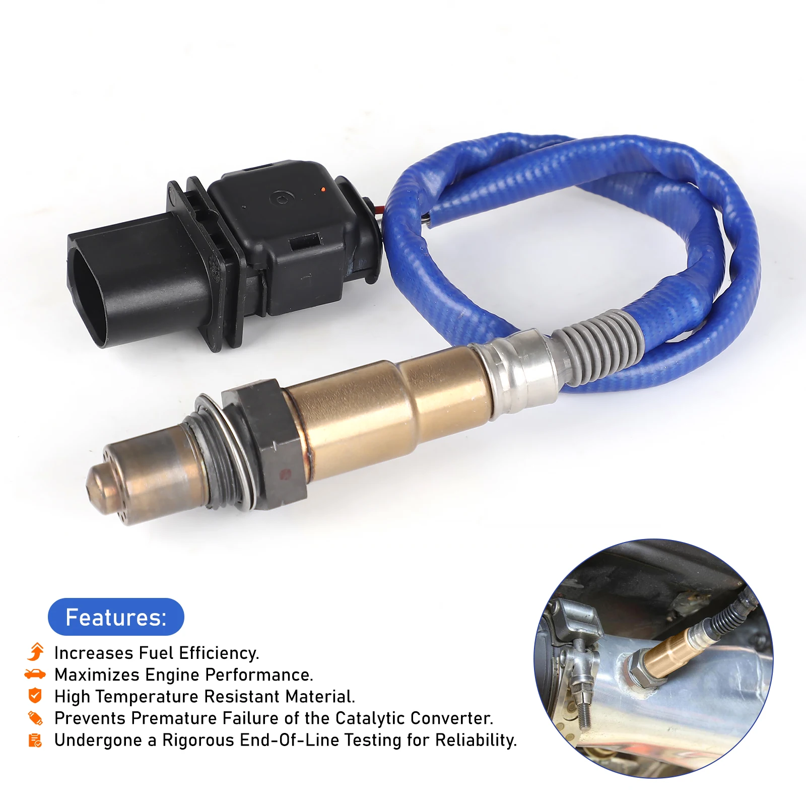 O2 Oxygen Sensor LSU 4.9 0258017025 New Car Lambda WideBand For 30-4110 30-0300 30-0310 AFR Inline Controller Wideband 02 Gauge