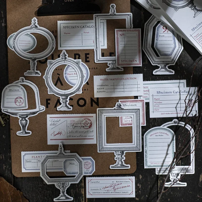 ملصقات زخرفية كلاسيكية لسجل القصاصات ، ديكور القصاصات ، مواد ، ألبوم ، أدوات مكتبية ، عبوة 30 يوميات #3