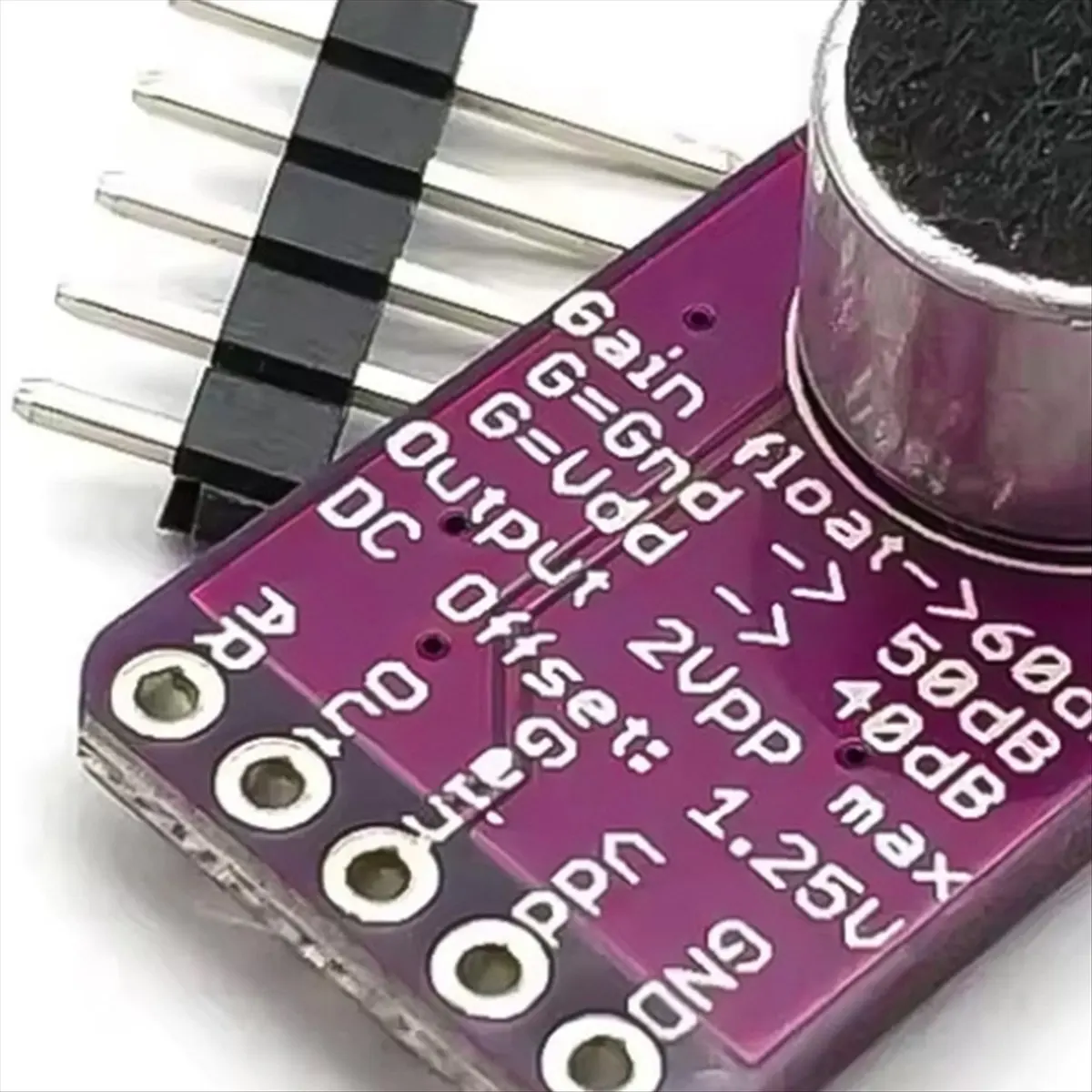 (BOFF) Módulo Amplificador de Micrófono MAX9814, Amplificación de Sonido para Proyectos de Audio y Sistemas de Sonido