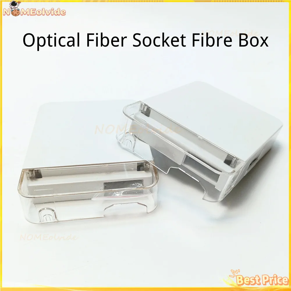 

Optical Fiber Socket Fibre Box Duplex SC Ports 2 Cores With Transparent Cover