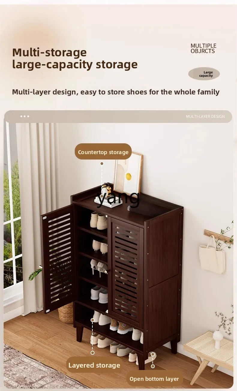 LMM home door simple multi-layer storage rack corridor corridor shoe rack