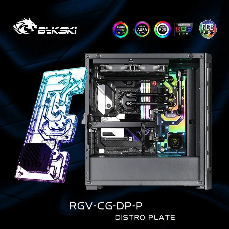 

Bykski Grazon RGV-CG-DP-P CPU GPU Water Cooling Distro Plate Solution For COUGAR DUOFACE PRO Case