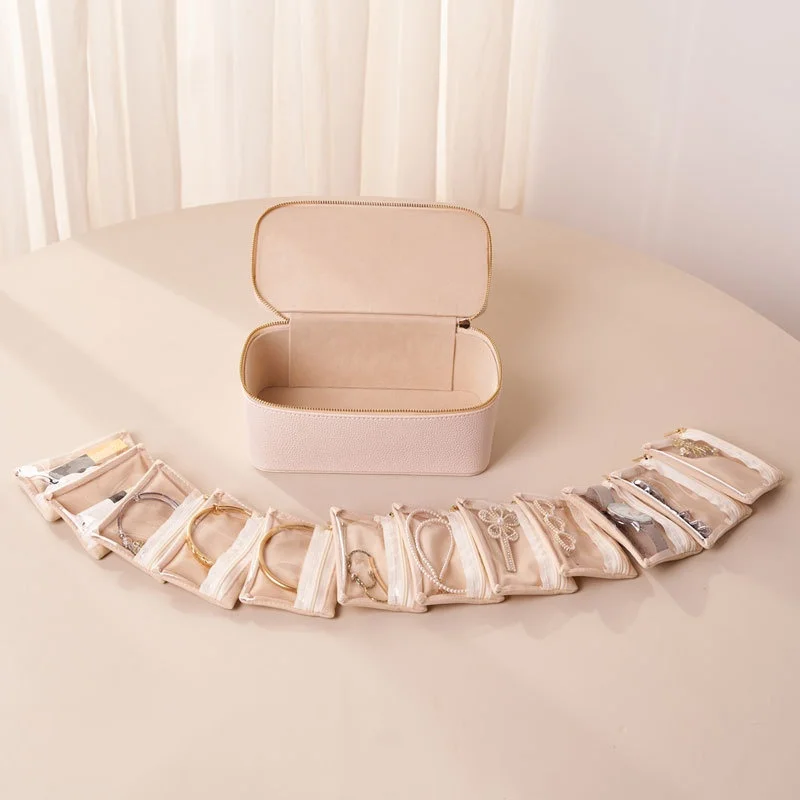 

Jewelry Box Velvet Small Ring Packaging Jewelry Storage Box Compact Travel Jewelry Box For Gift For Her Home Organization