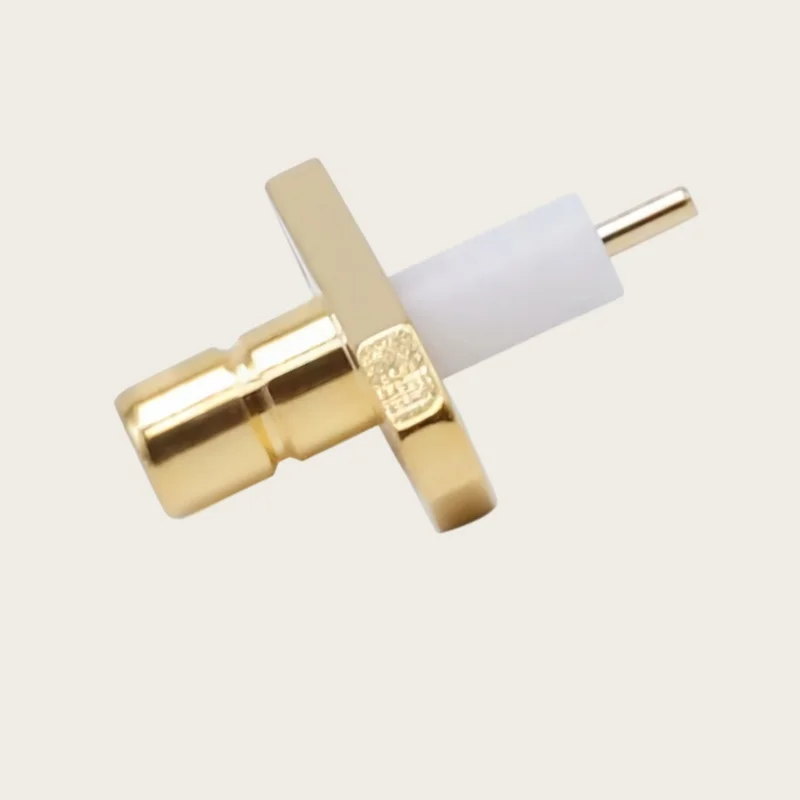 5PCS SMB male connector with 2-hole diamond flange microstrip wall-penetrating SMB-JFD connector