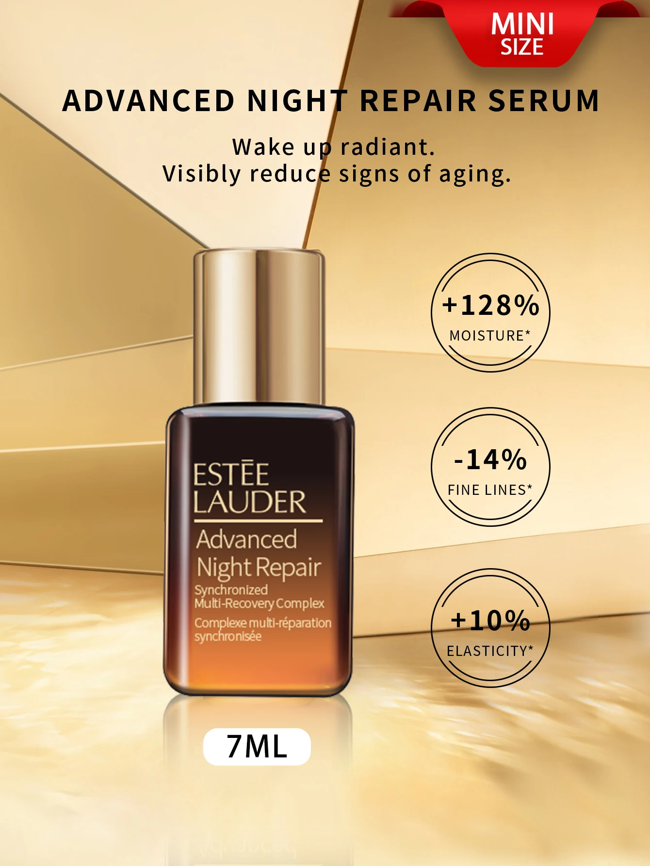 Estee Lauder Complejo de recuperación múltiple sincronizado Advanced Night Repair - 0,5 FL.OZ./7 ml de tamaño mini