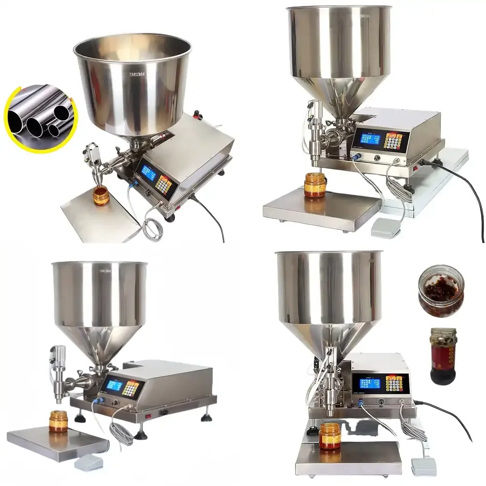 Máquina Automática de Llenado de Pasta de Alta Capacidad y Eficiencia, Adecuada para Mermelada, Salsa, Crema, Aceite y Productos de Pasta Alimentaria Viscosa