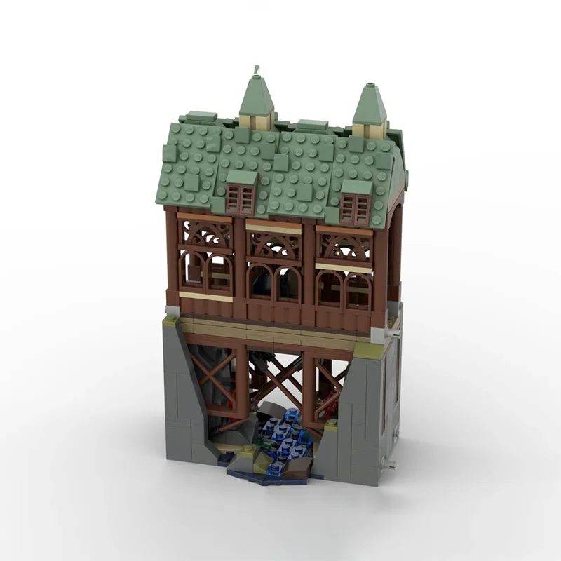 نموذج الفيلم الشعبي Moc اللبنات نموذج الجسر الخشبي التكنولوجيا وحدات الطوب لتقوم بها بنفسك تجميع لعبة البناء الهدايا