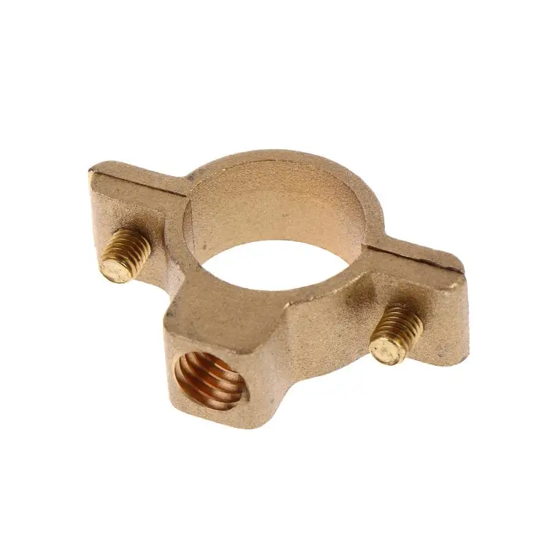 15-40MM OD Tube Brass M10 Pipe Clamp Durable Bracket Hanger Fixation Support for Water Gas Plumbing Hardware