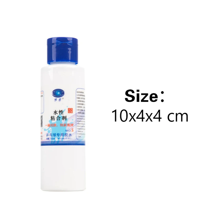 Tennis Racket Adhesive Sports & Fitness Accessories Ryukyu Blue Waterbased Glue 100ml ITTF Approved No-VOC Ping Pong Table