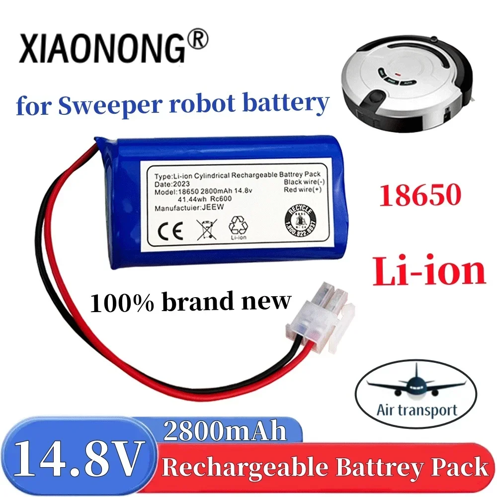 2800mAh 14.8V Li-ion Battery Huanqi Toy Plug For ILIFE A4 A4s V7 A6 V7s Plus Robot Vacuum Cleaner ILife 4S 1P High Quality Part