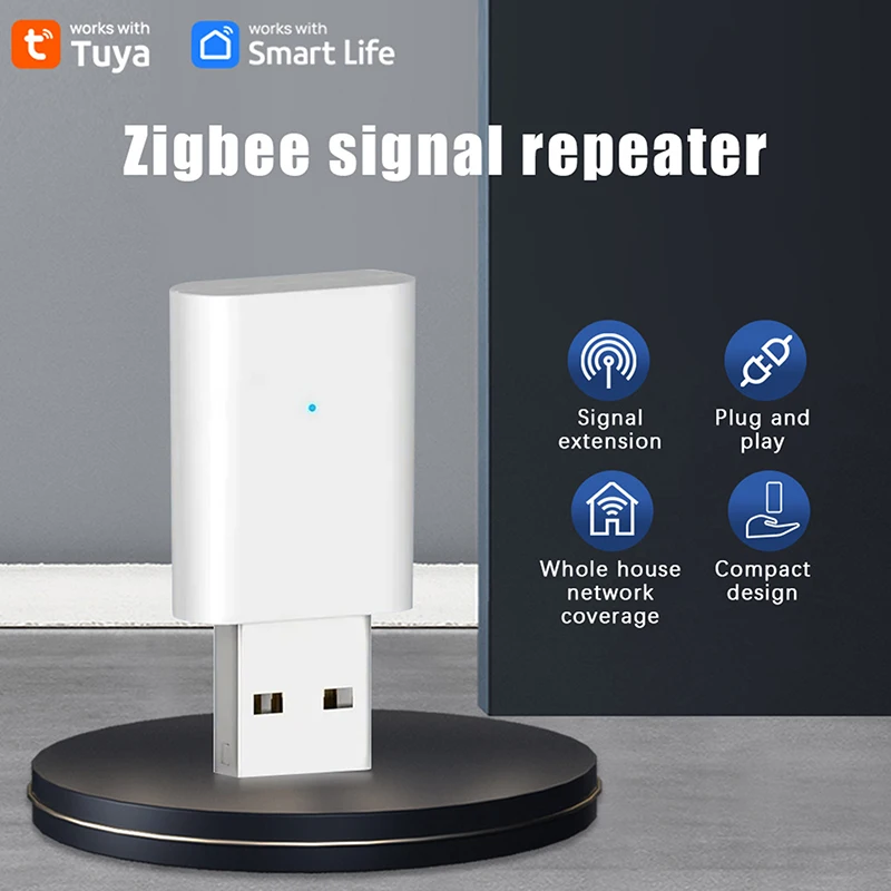 

ZigBee USB Signal Repeater Signal Amplifier Extender For Smart Life ZigBee Gateway Smart Home Devices Assistant Automation