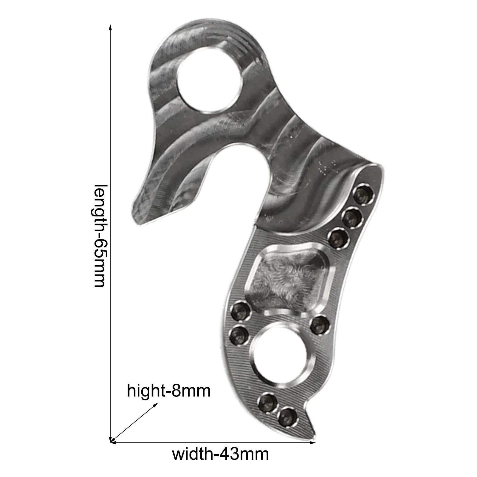 

Bicycle Maintenance 65x43x8mm Bike Derailleur Hanger Bike Bicycle Parts Compatible Shape Custom Fit Good Strength