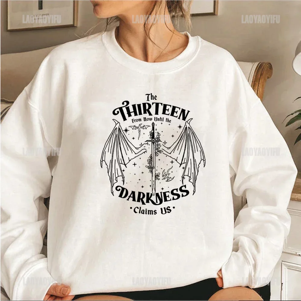 The Thirteen Sweatshirt Darkness Claims Us Hoodie Throne of Glass Pullovers SJM Merch Bookish Pullover Book Lover Gift Clothes