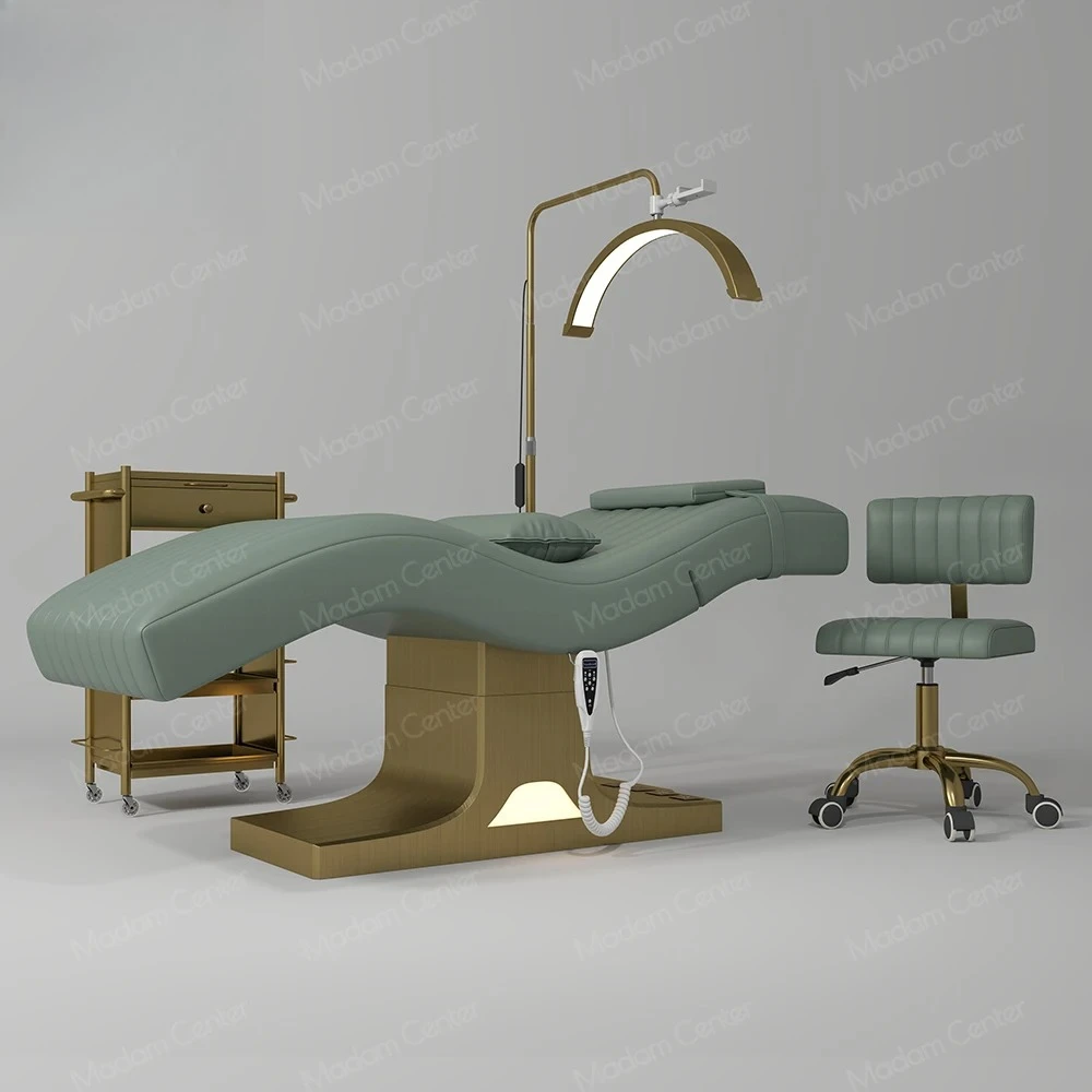 

Electric Curve Lash Bed Adjustable Angle Cama De Pestanas Table for Facial Beauty Salon Massage Table