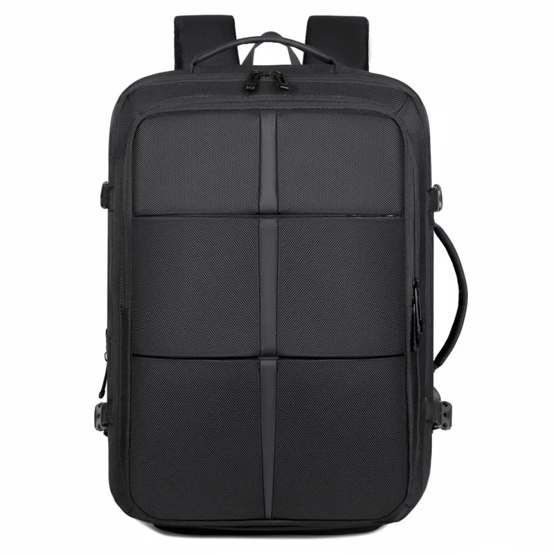 Business Travel Backpack Expandable Storage with Independent Shoe Compartment for Men Durable Oxford Cloth Shoulder Travel Bag