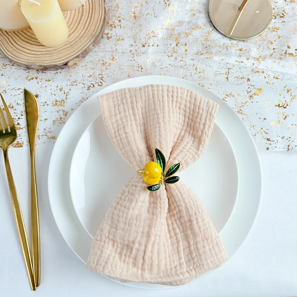 20 Pcs Double Gauze Napkins 100% Natural Wrinkle Soft Cotton Washable for Weddings Decorative Dinner Parties Family Everyday Use