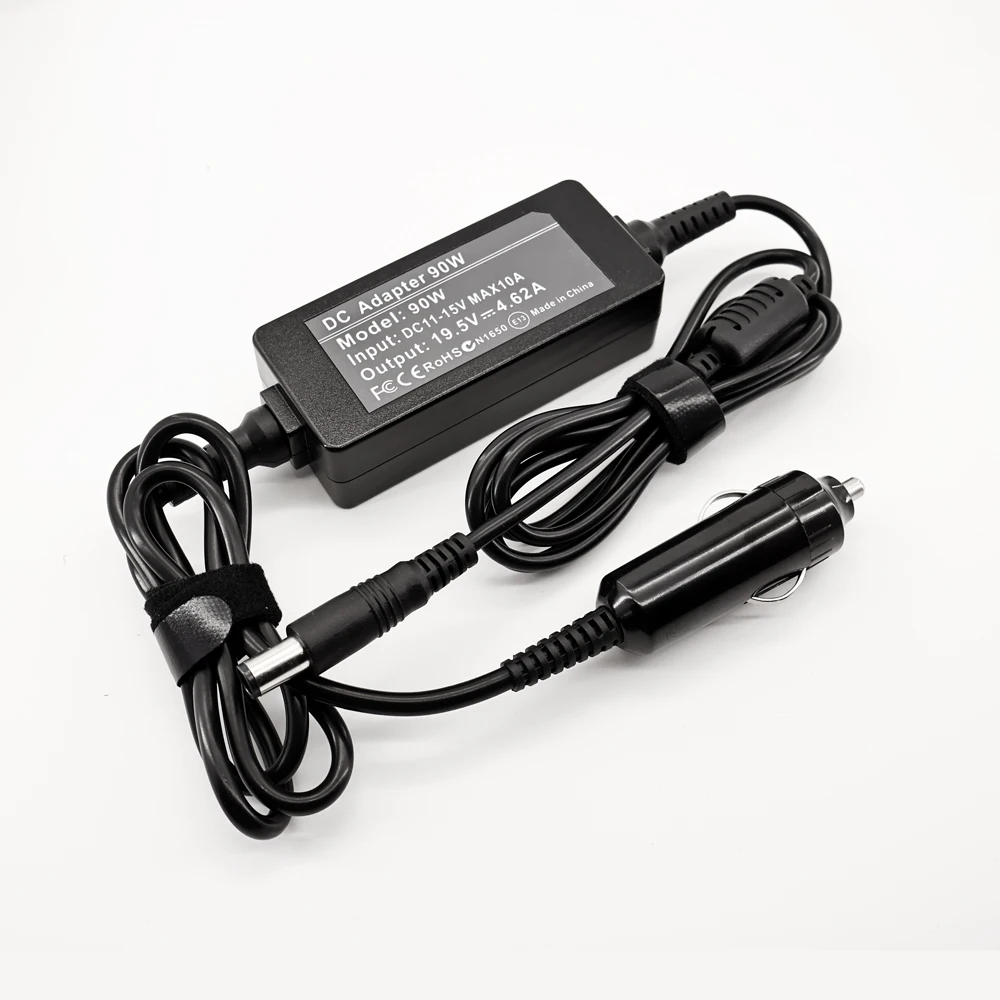 90W 65W 19.5V 4.62A DC Car Adapter Charger for Dell Latitude 2100 D630 E6400 PP27L E6410 E4300 E6400 E5500 E6500 E4200
