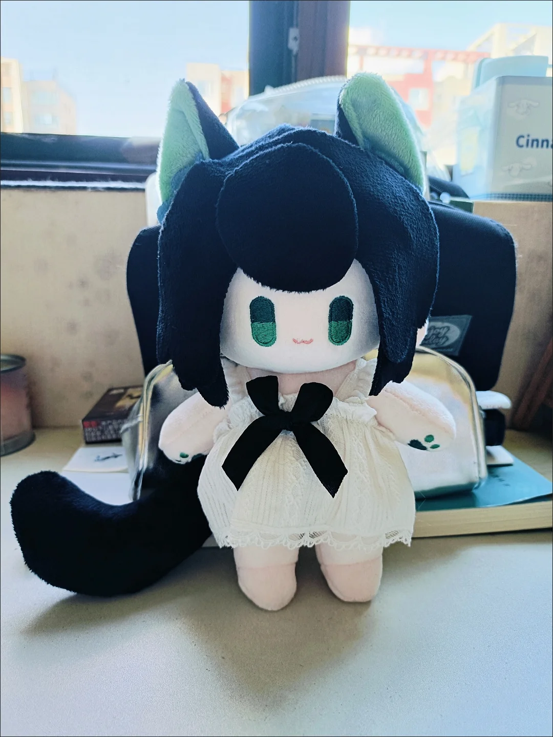 Stuffed 20cm Anime The Legend of Hei White Hair Role Cosplay Plush Doll Toys for Festival Gift or Kids Friends Birthday Gift