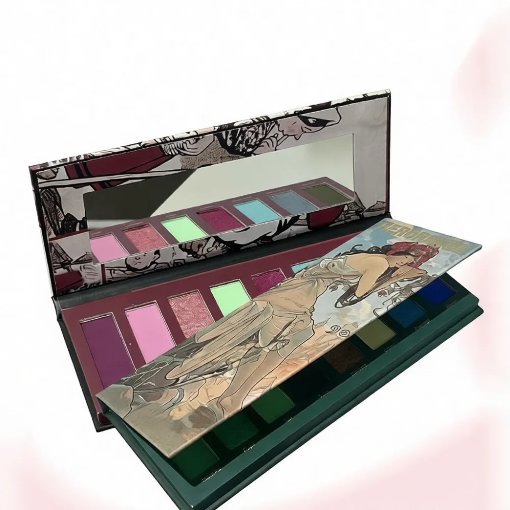 Herorange 8 Color Eye Shadow Palette Matte Shimmer Polarized Glitter Aesthetic Makeup Set Long Lasting Professional Pigment