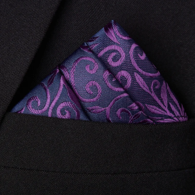 maroon-wedding-men's-suit-ket-square-purple-silk-handkerchief-white-chest-scarf-bla-formal-western-wear-ultra-narrow-tie