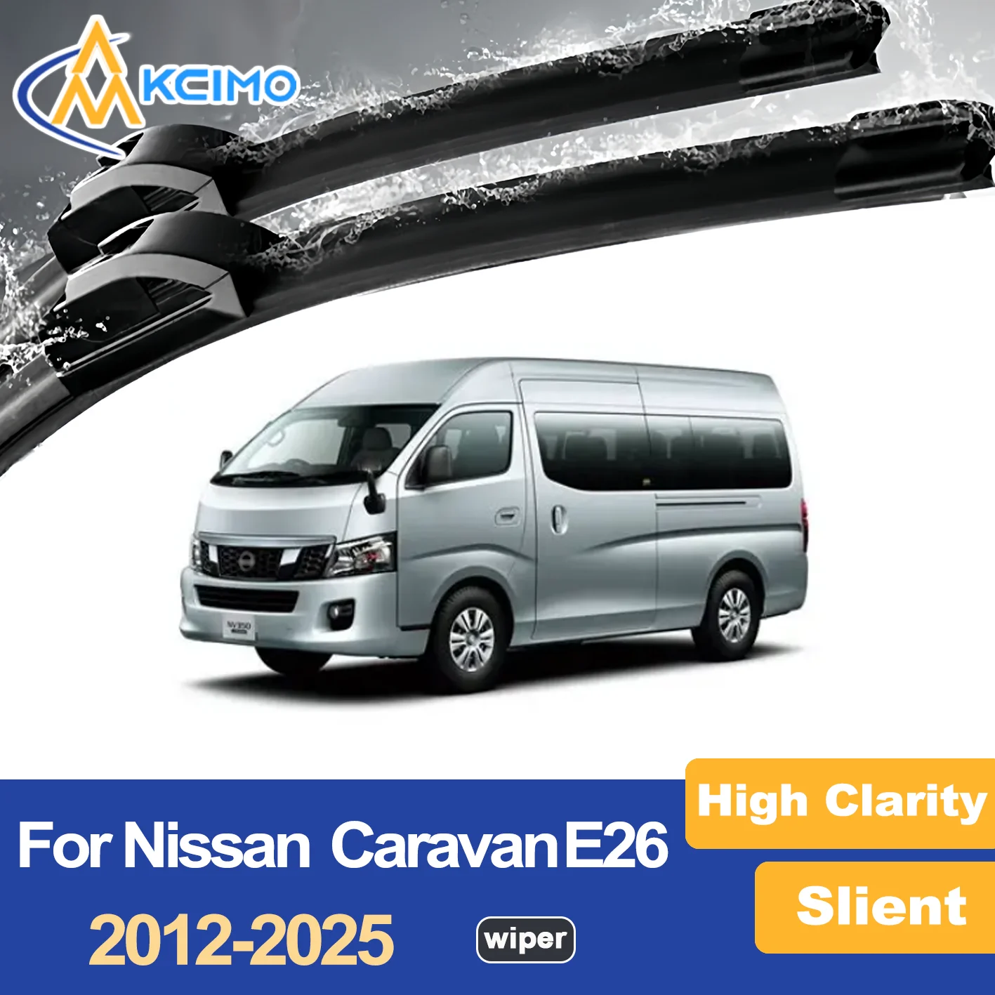 

Premium Wiper Blades for 2012-2025 Nissan Caravan E26 Streak Free Durable Ideal for Clear Visibility
