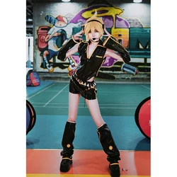 Len Cosplay PU Costume Cosplay Outfits Suit Uniforms