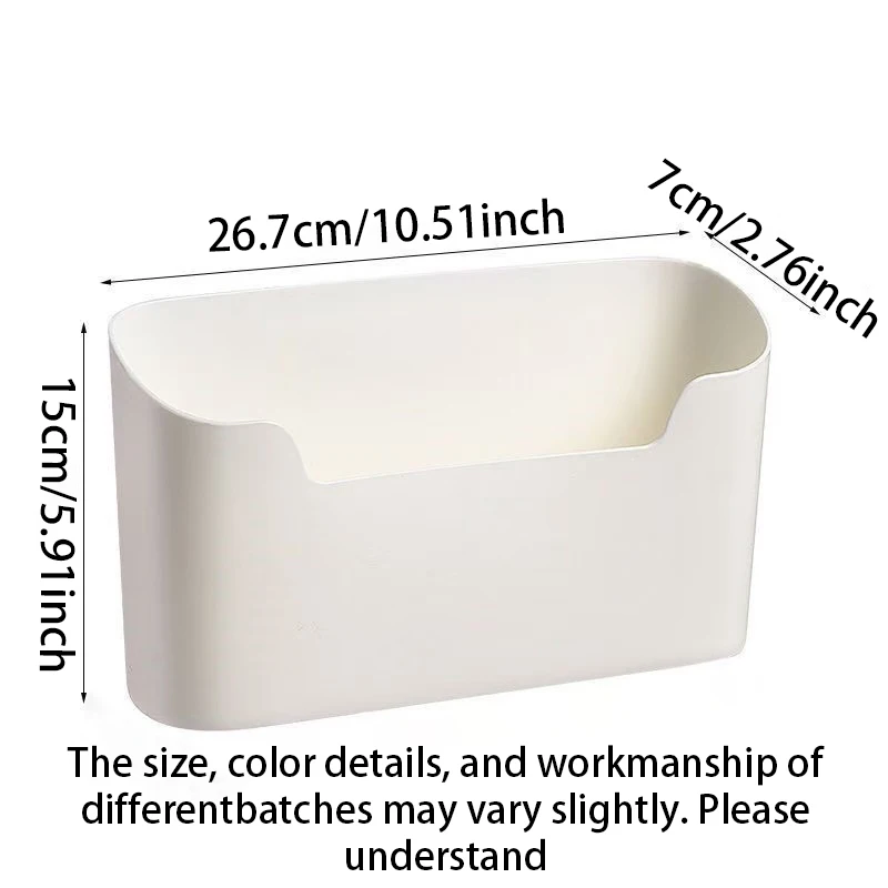 1 Piece Kitchen Wall-Mounted Storage Box Cabinet Door Organizer Multi-Functional Desktop Storage Box Without Punching Wall Organizer Intimates and Socks Organizer Home Storage Rack image 6