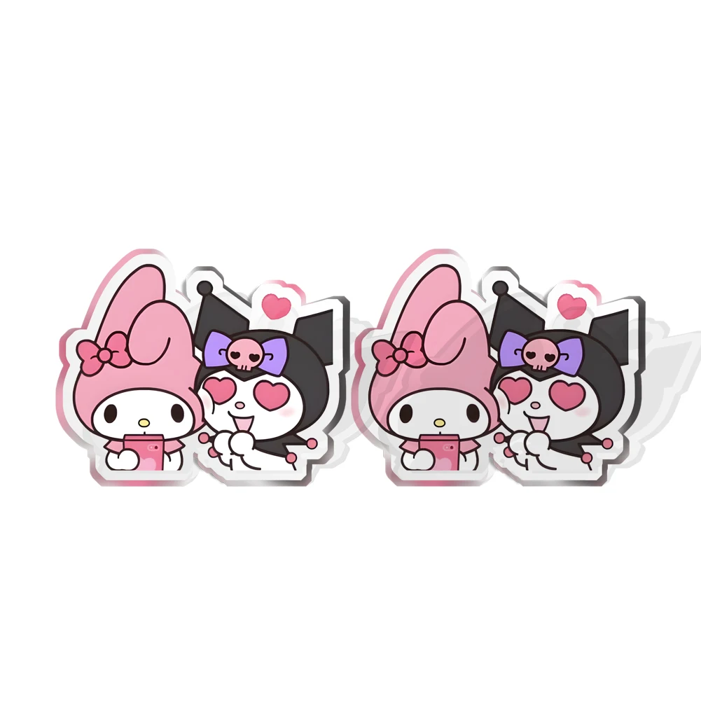 

W Popular Sanrio Halloween Transparent Acrylic Earrings Kuromi Stud Earrings Girls Colorful Stud Earrings Cute Jewelry
