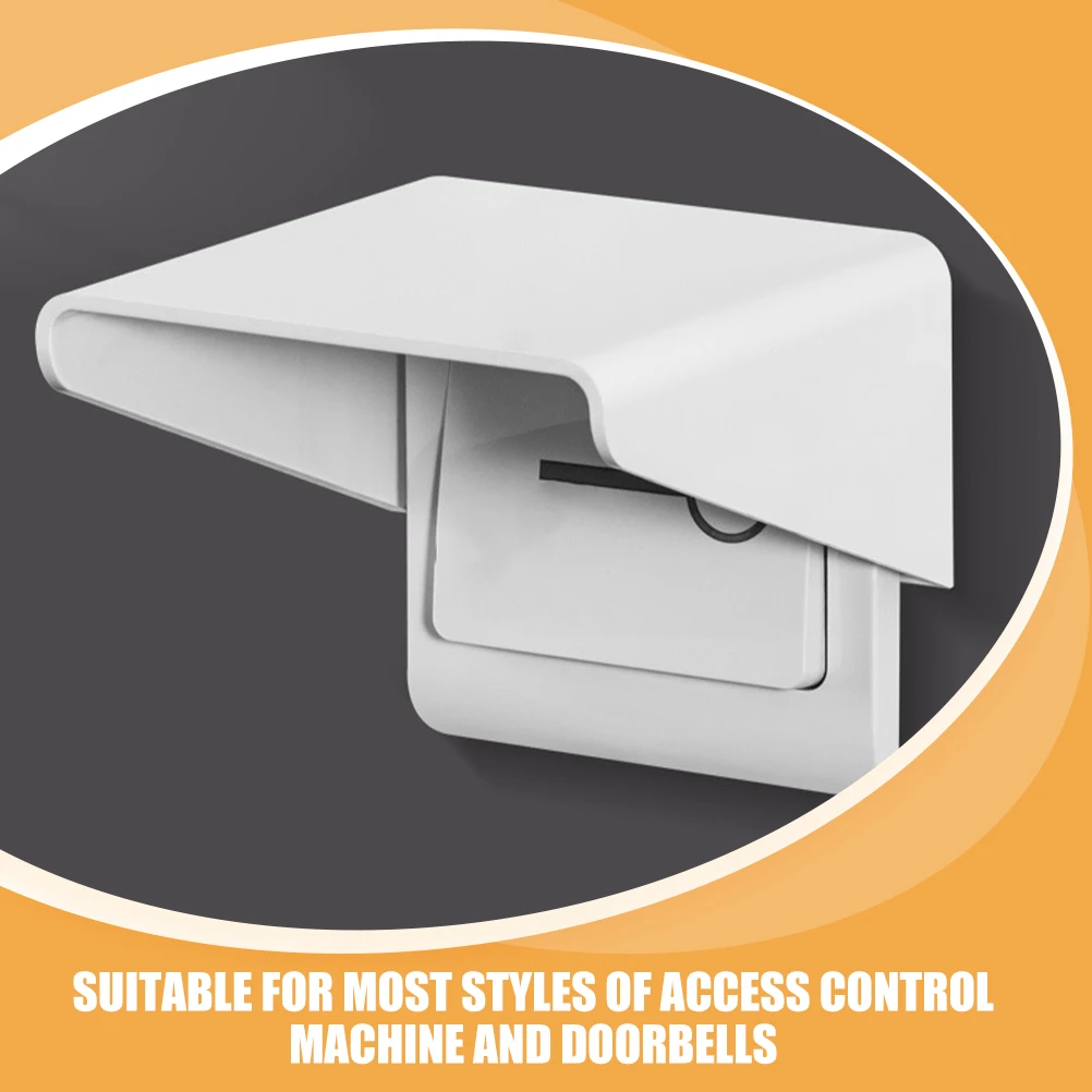 4 Pcs Doorbell Waterproof Cover Rain Outdoor Protector Protective Flame Retardant PP